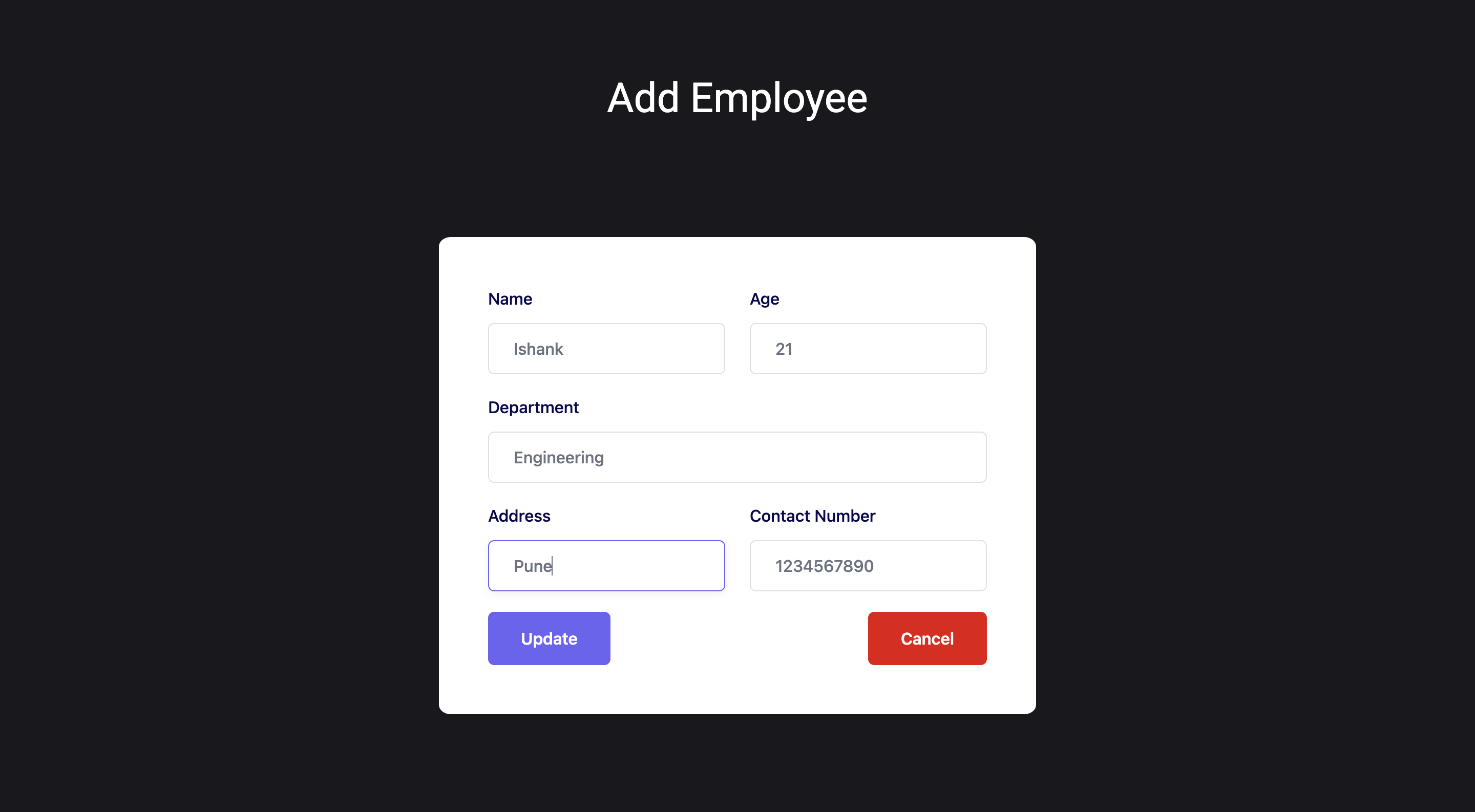 GitHub - ishankbansal/employee-management-system · GitHub