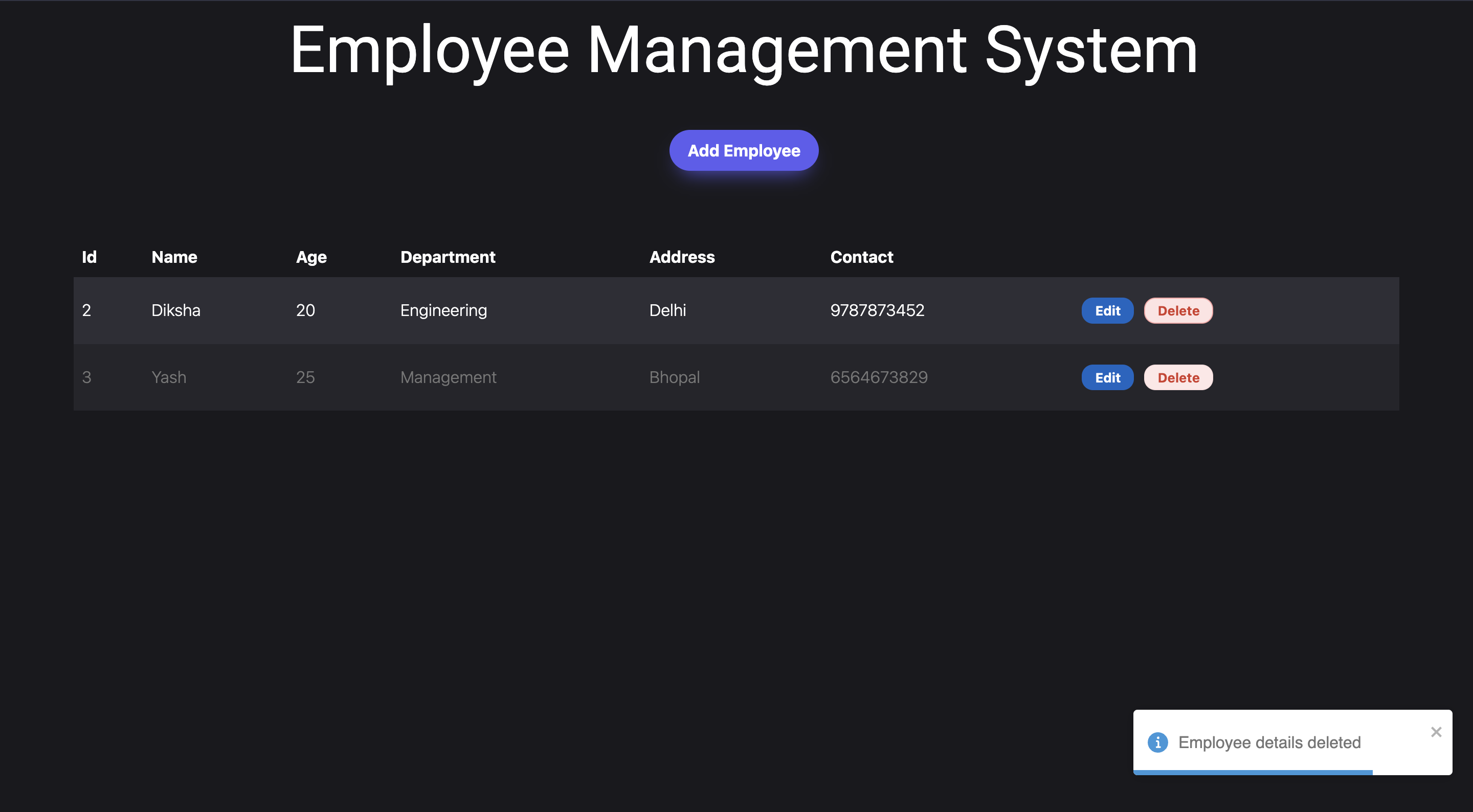 GitHub - ishankbansal/employee-management-system · GitHub