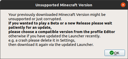 Minecraft Launcher Fails To Launch Latest Version (1.16.210.05) · Issue ...