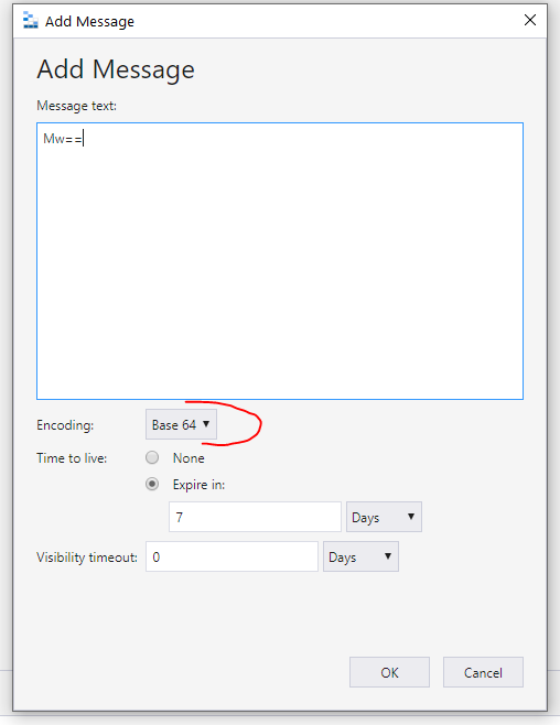 Add message for a Storage Queue Encoding is backward · Issue #3701 ...