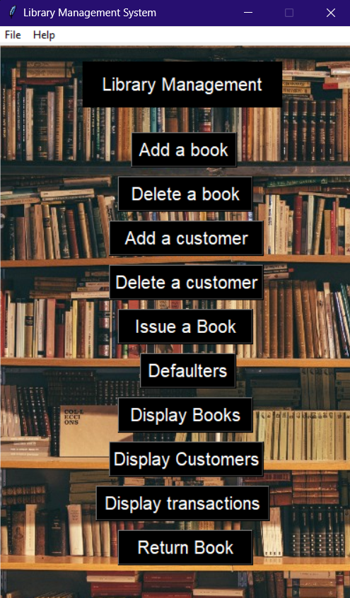 GitHub - AdityaSaxena1311/Library-Management-System: A Library ...