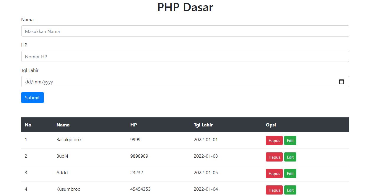 GitHub - adyt01/PHP-CRUD_1: CRUD dengan PHP, PHP dasar 1