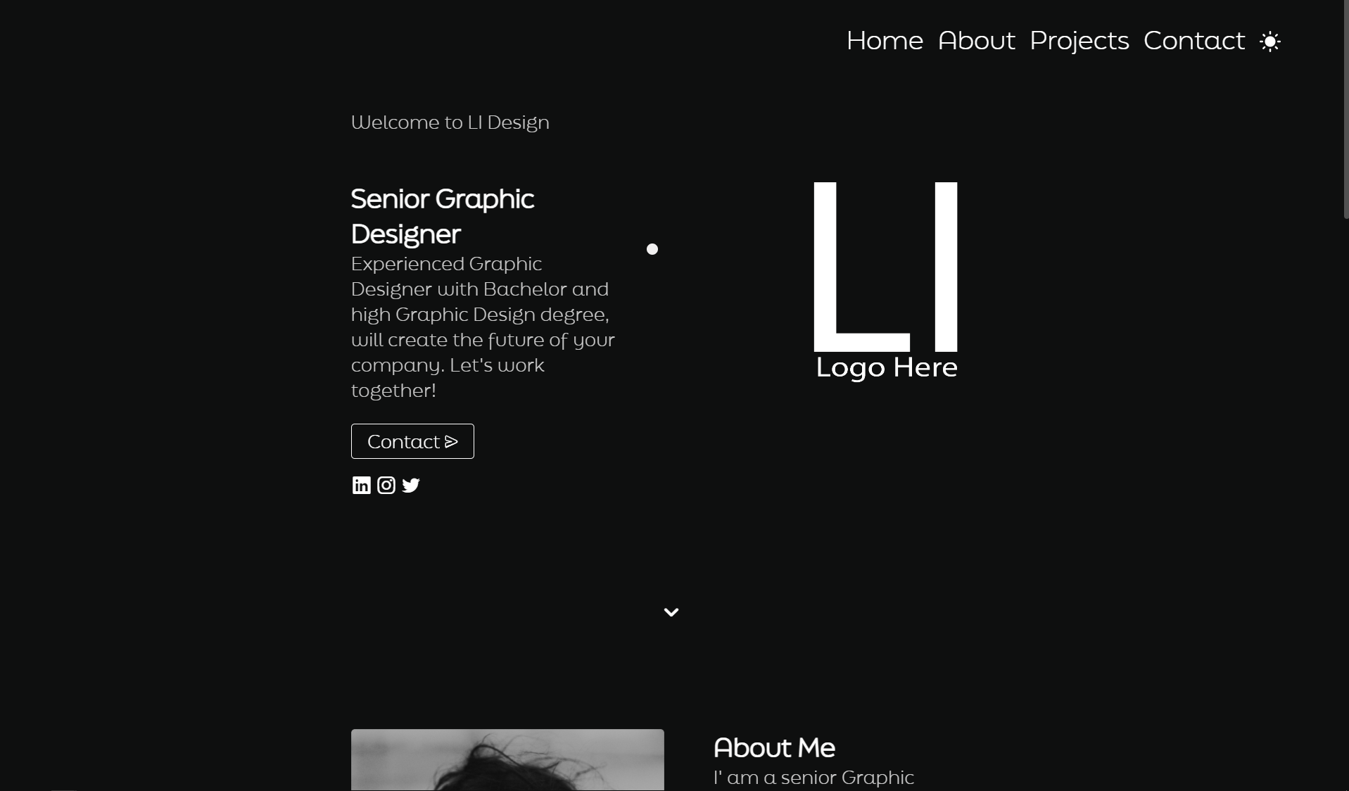 GitHub - nxh01/Black-White-Portfolio: Simple Black & White Portfolio
