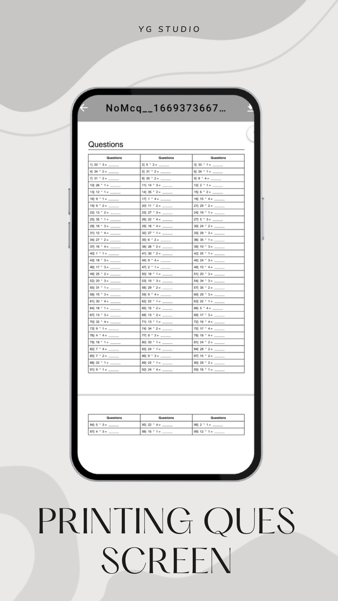 Kids Maths Quiz & Question builder App | Flutter & PDF Printing | Android & iOS