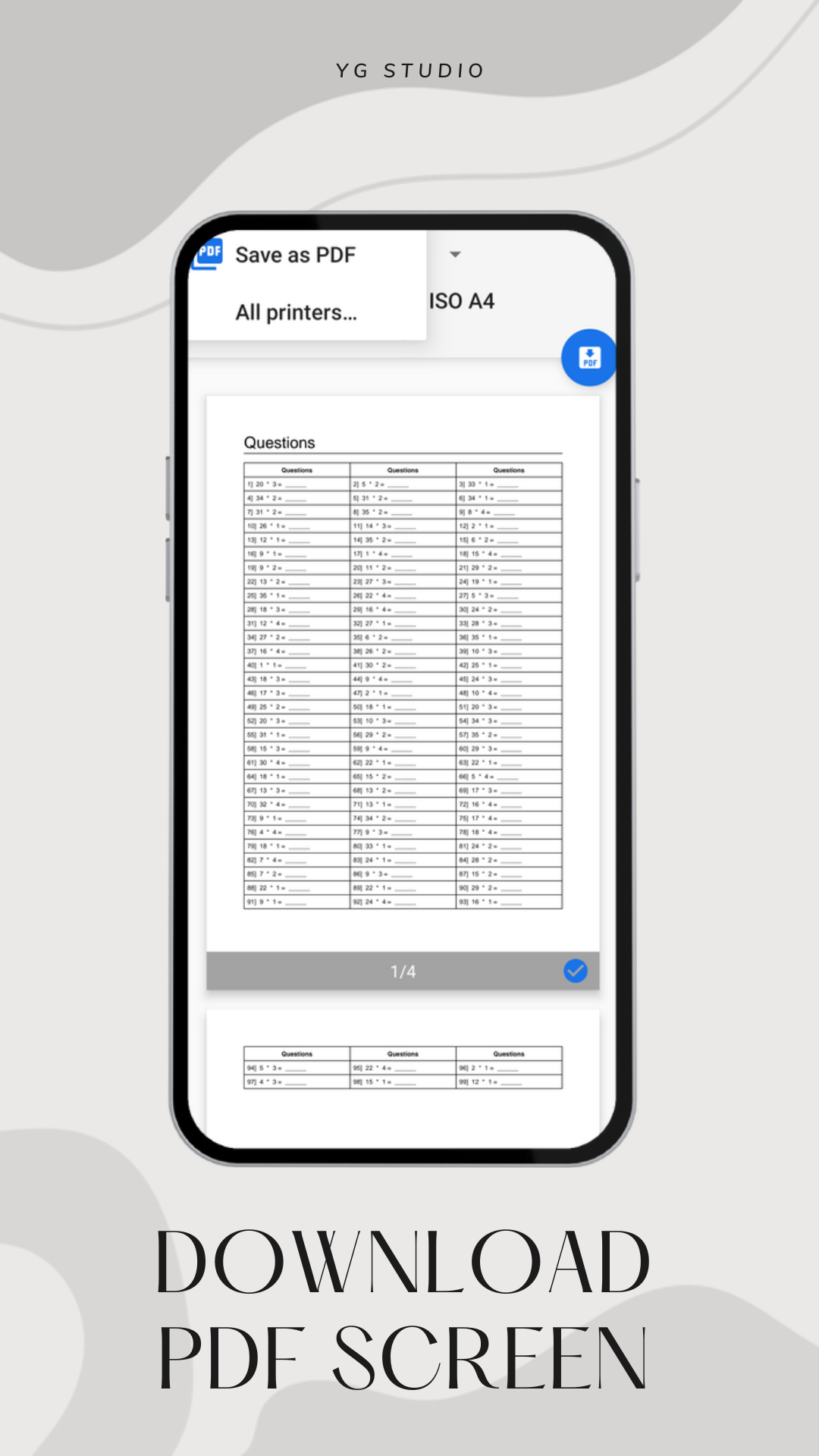 Kids Maths Quiz & Question builder App | Flutter & PDF Printing | Android & iOS