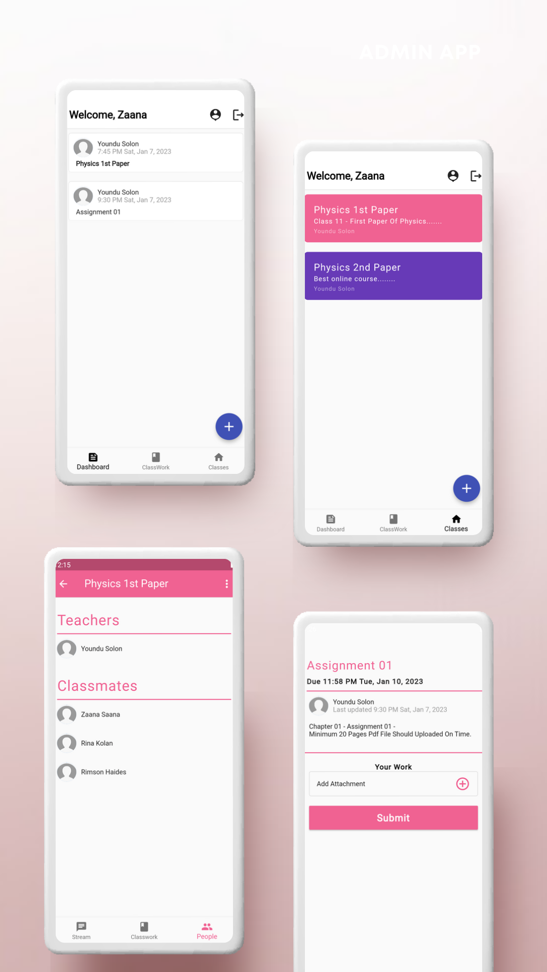 Edume v1.1 - Classroom Management Mobile System | Flutter & Firebase | Android & iOS | 2 In 1