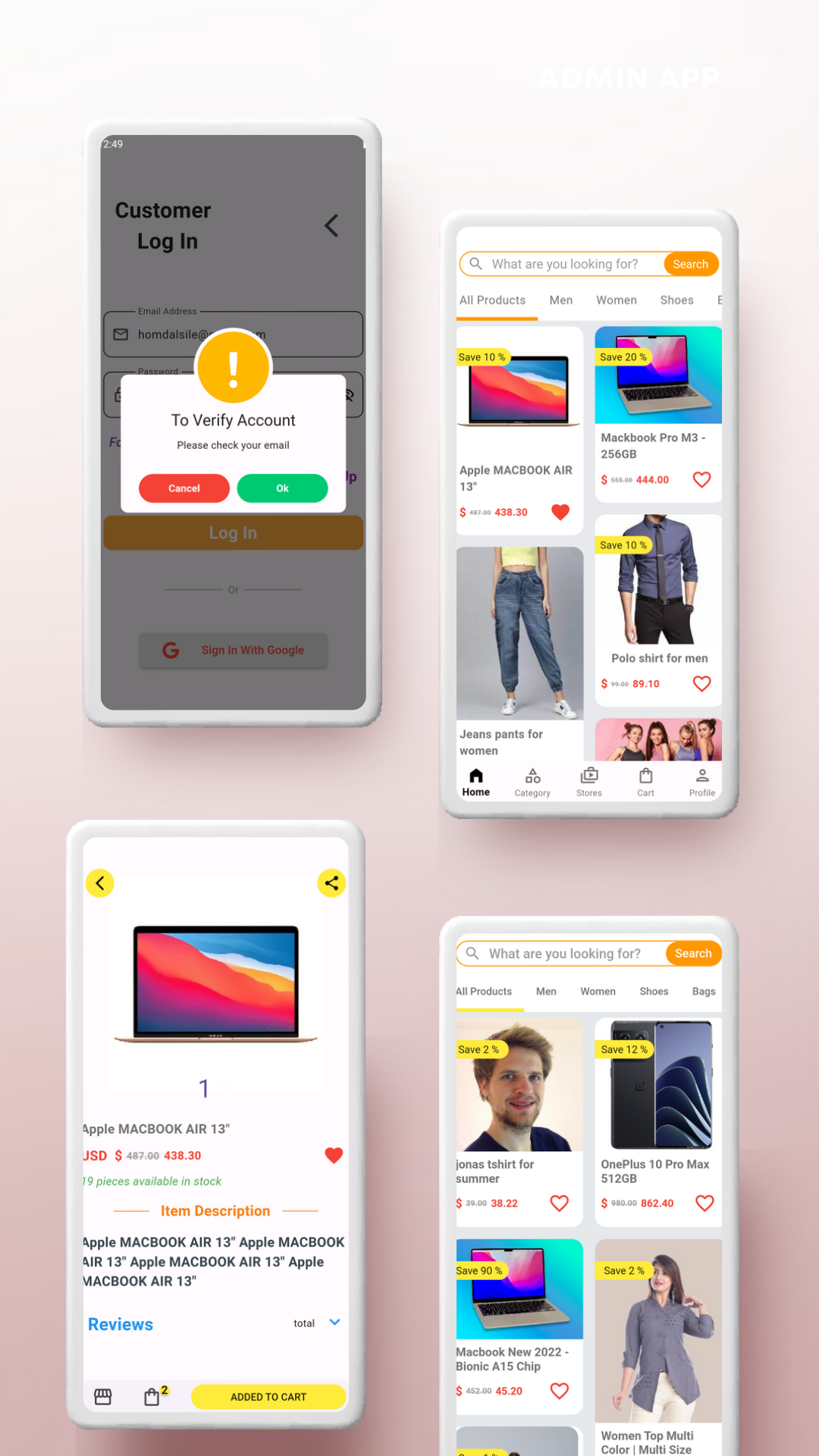 uShop v2.1 - Multi Vendor Ecommerce Mobile System With Admin App | Flutter & Firebase