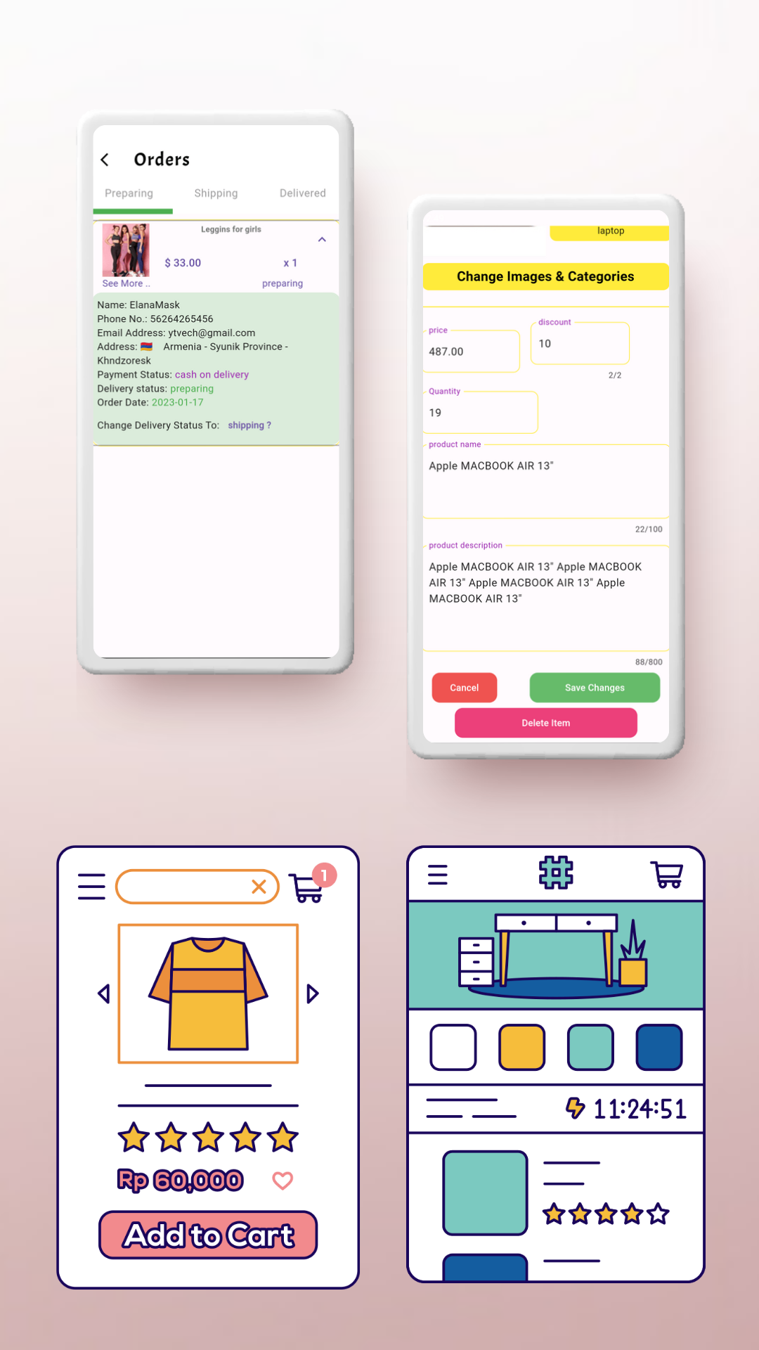 uShop v2.1 - Multi Vendor Ecommerce Mobile System With Admin App | Flutter & Firebase