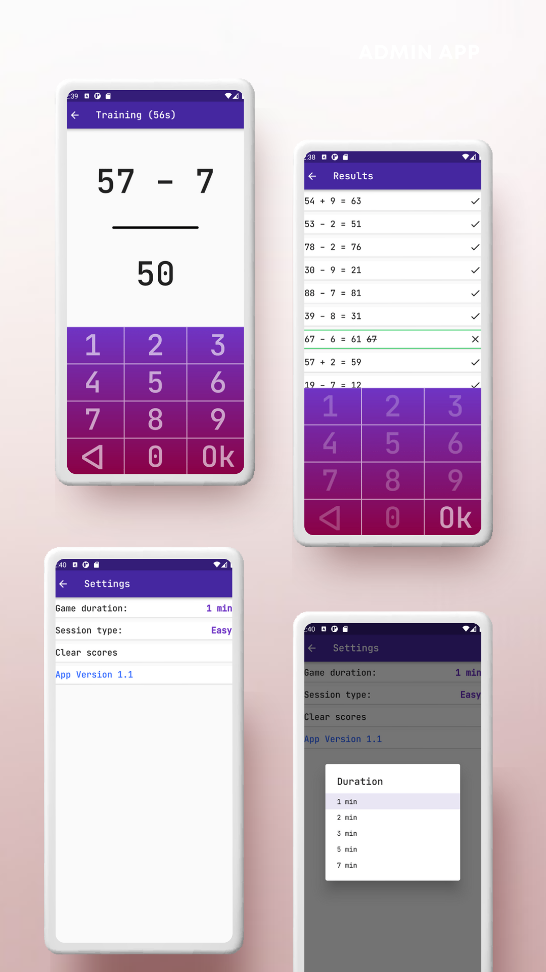 Trener v1.1 - Math Learning & Training App | Flutter & SQLite | Android & iOS