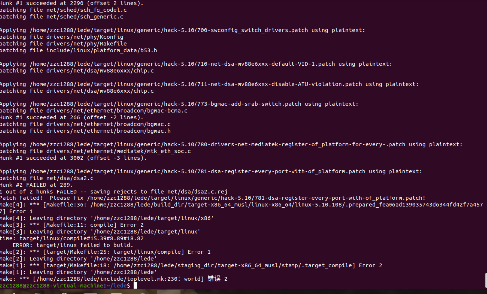 编译失败，请大佬帮忙看看！ · Issue #9154 · coolsnowwolf/lede · GitHub