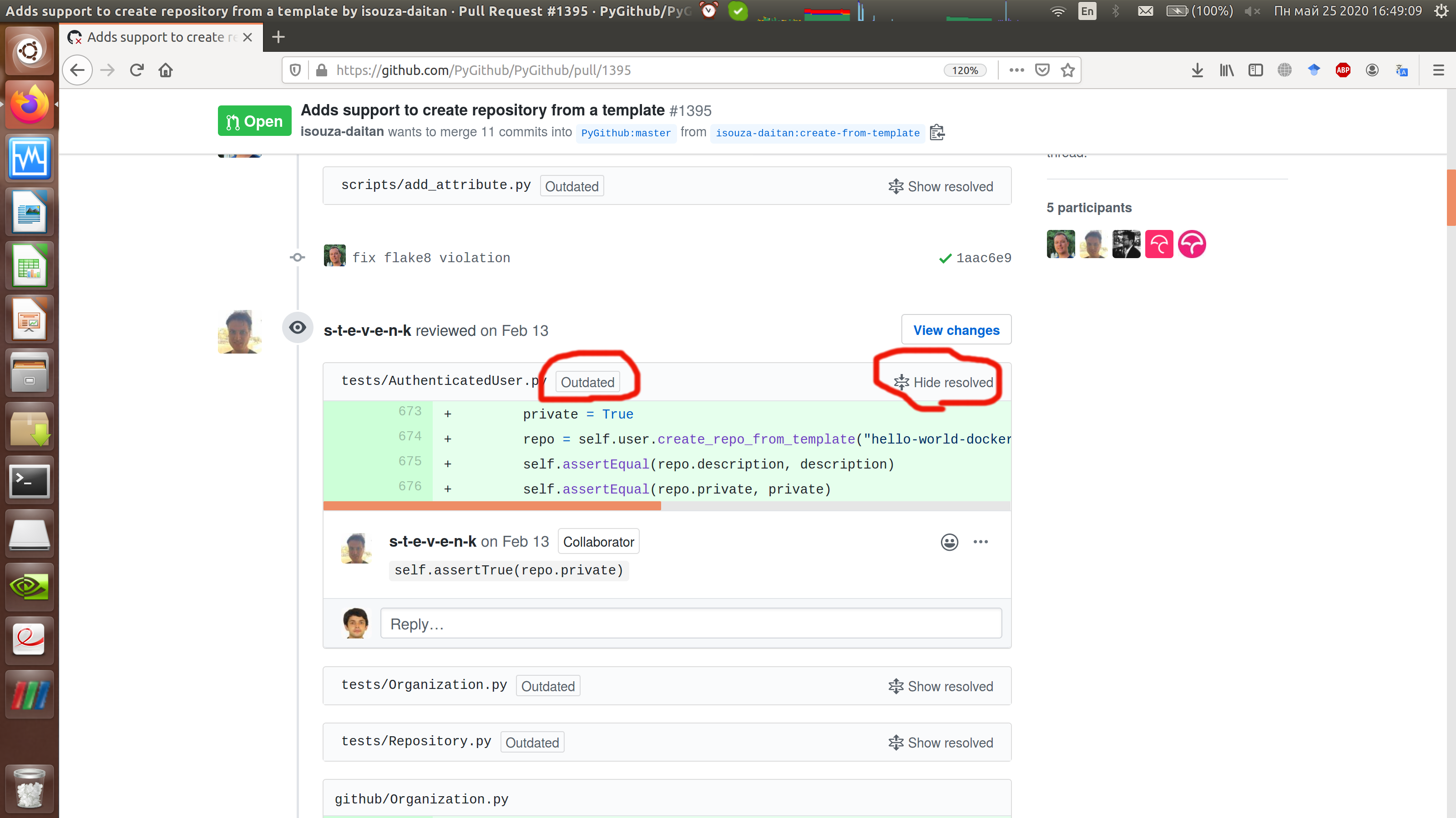 Check of outdated PR comments · Issue #1515 · PyGithub/PyGithub · GitHub