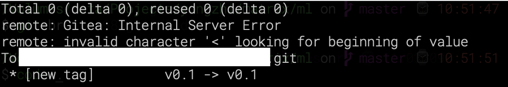 Git push first tag failed. · Issue #7946 · go-gitea/gitea · GitHub