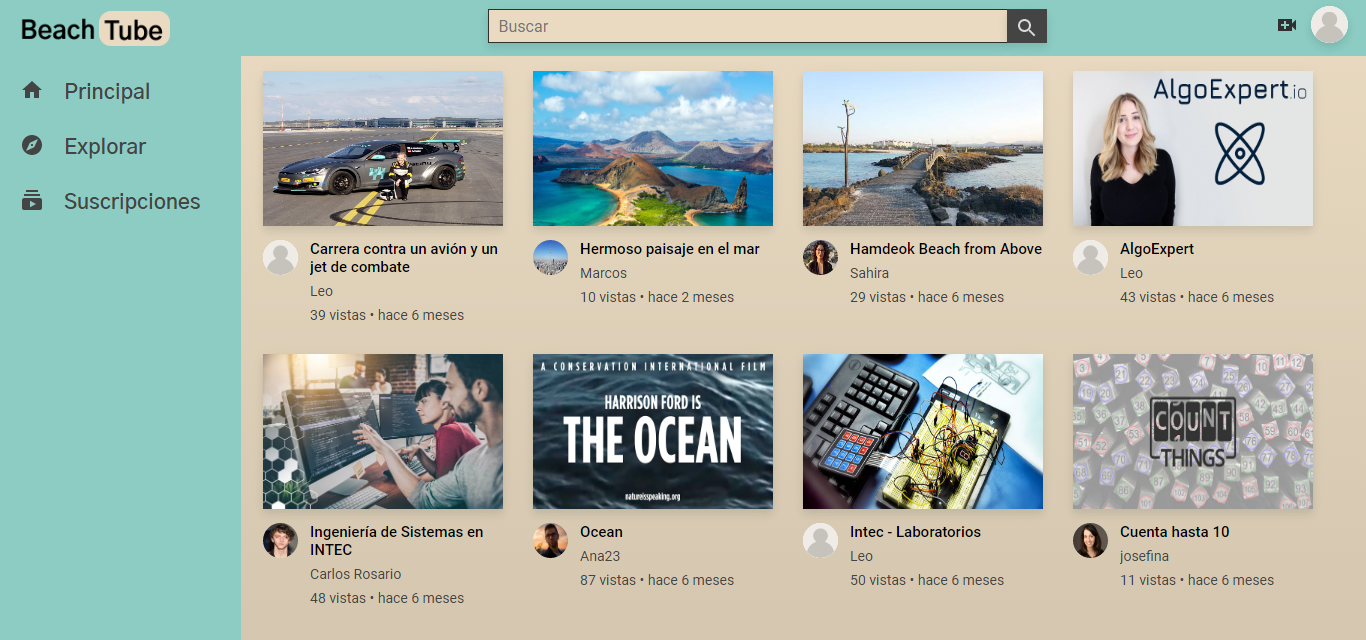 GitHub - SahiraTejada/Beach-Tube: Website dedicated to sharing videos ...
