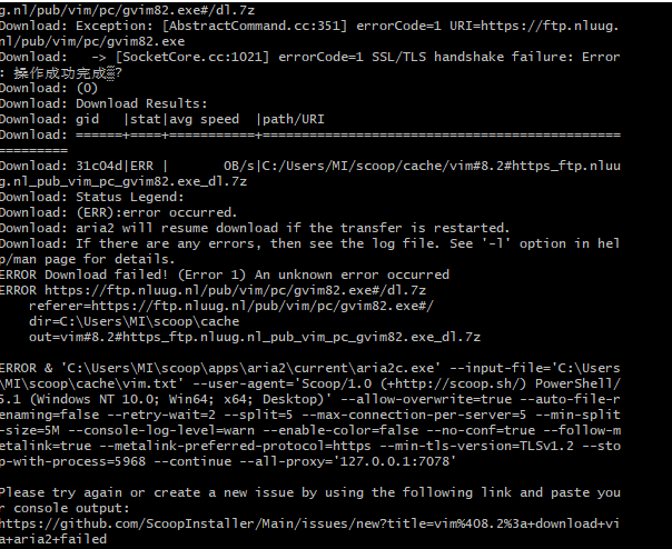 vim@8.2: download via aria2 failed · Issue #1301 · ScoopInstaller/Main ...