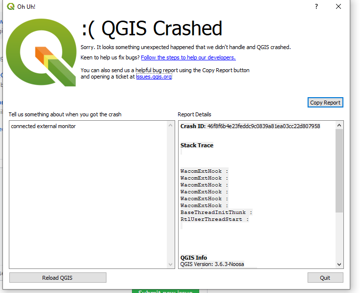 QGIS sends bug reports to old website · Issue #30622 · qgis/QGIS · GitHub
