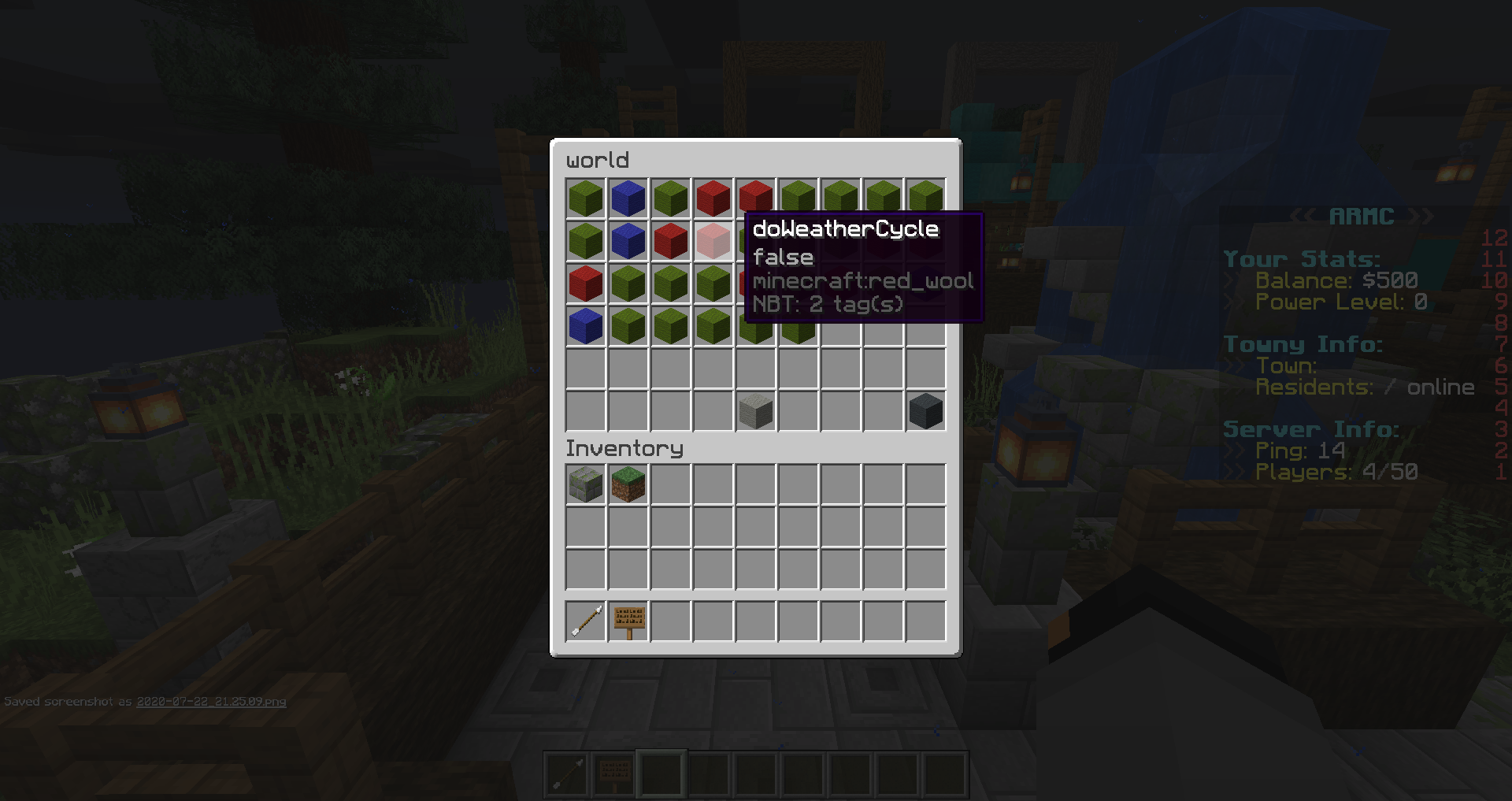 Gamerule "doWeatherCycle false" still shows ground particles · Issue