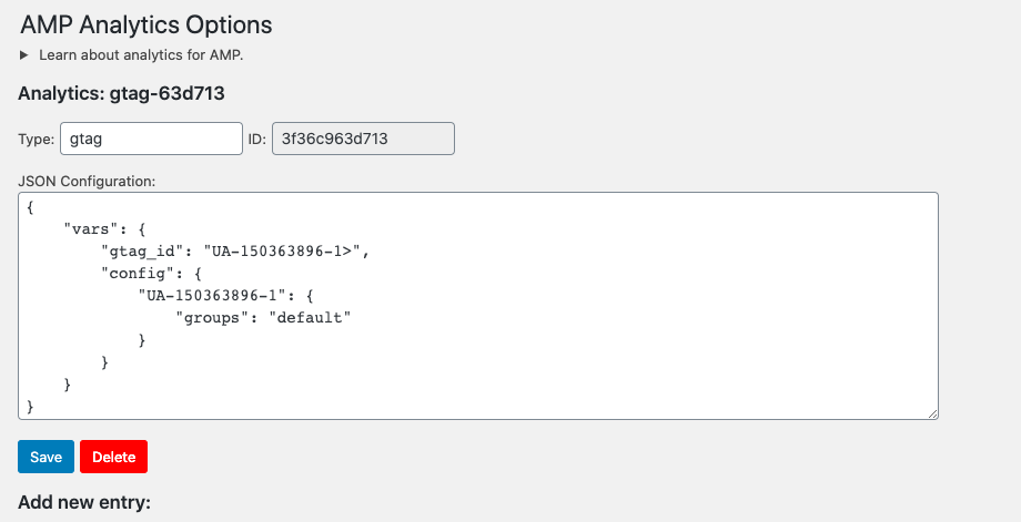 AMP plugin Analytics