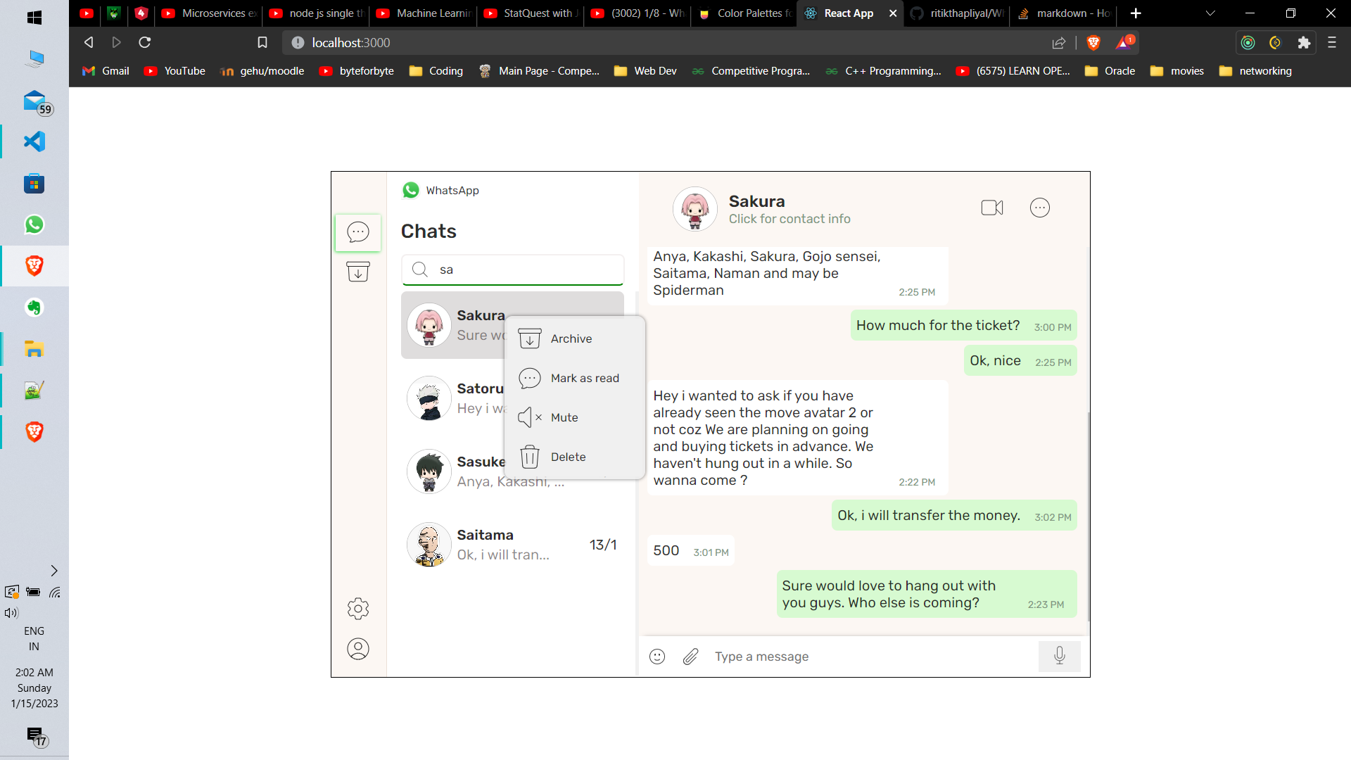 GitHub - ritikthapliyal/WhatsApp-frontend-: What's app clone using ...