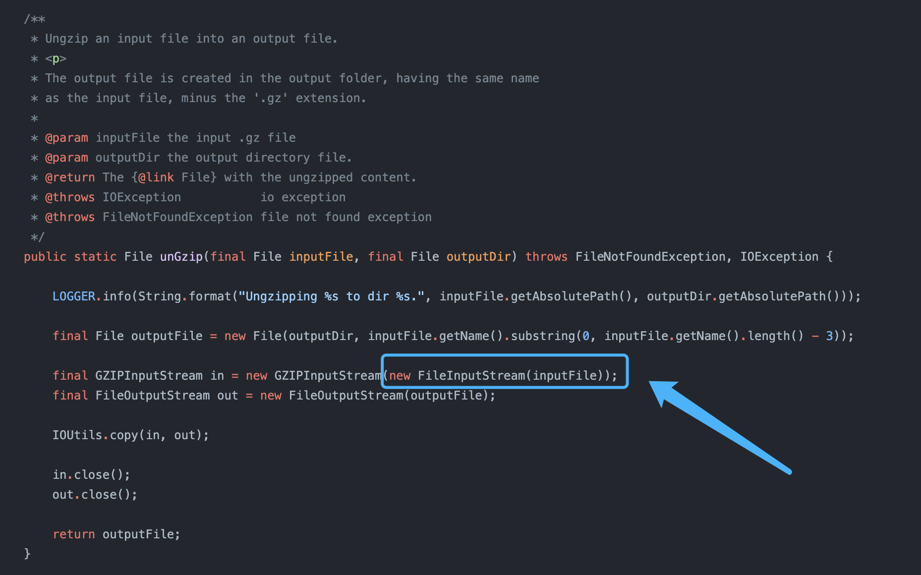 [Bug] [core] There is a resource leak in unGzip · Issue #1554 · apache ...