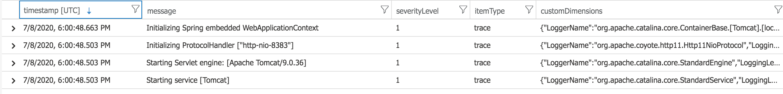 seeing-all-entries-as-trace-log-level-in-application-insights-logs