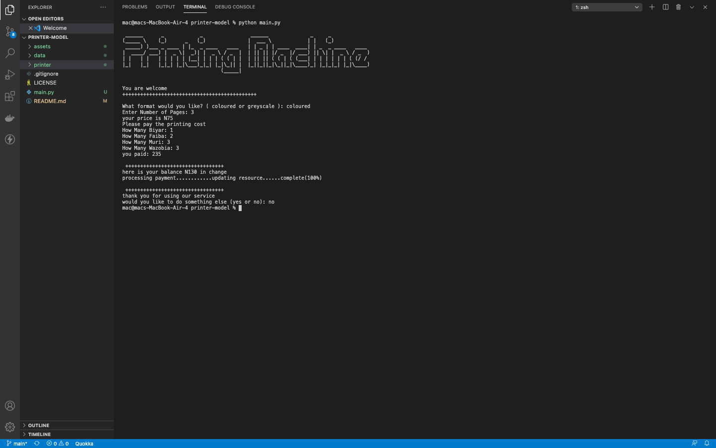 GitHub - samsonosiomwan/printer-model: Command line app to model a real ...