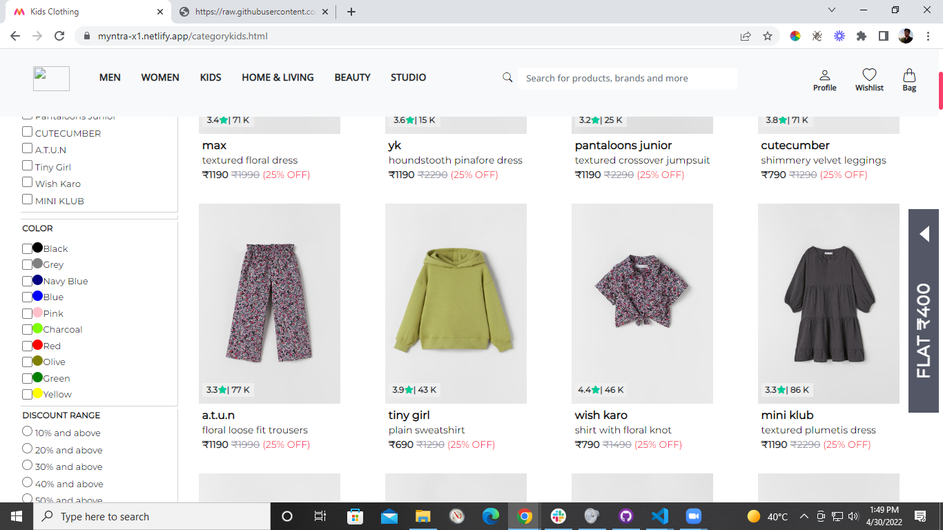 GitHub - jatindevnani/Myntra-clone: Myntra clone, made during Unit 3 at ...