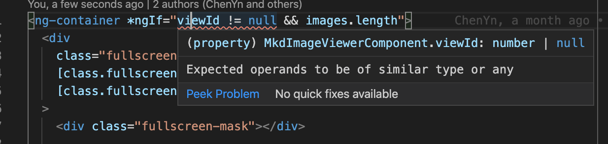 Bug: Expected the operants to be of similar type or any · Issue #723 ...
