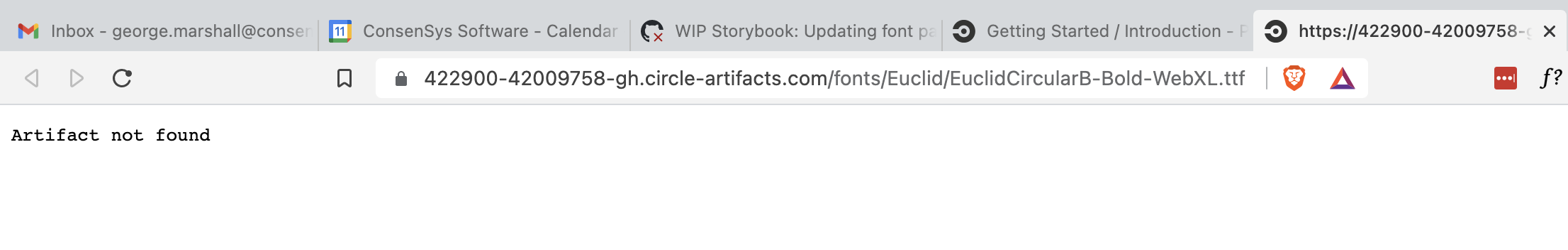 Fonts not being loaded in storybook CI builds and on github pages ...