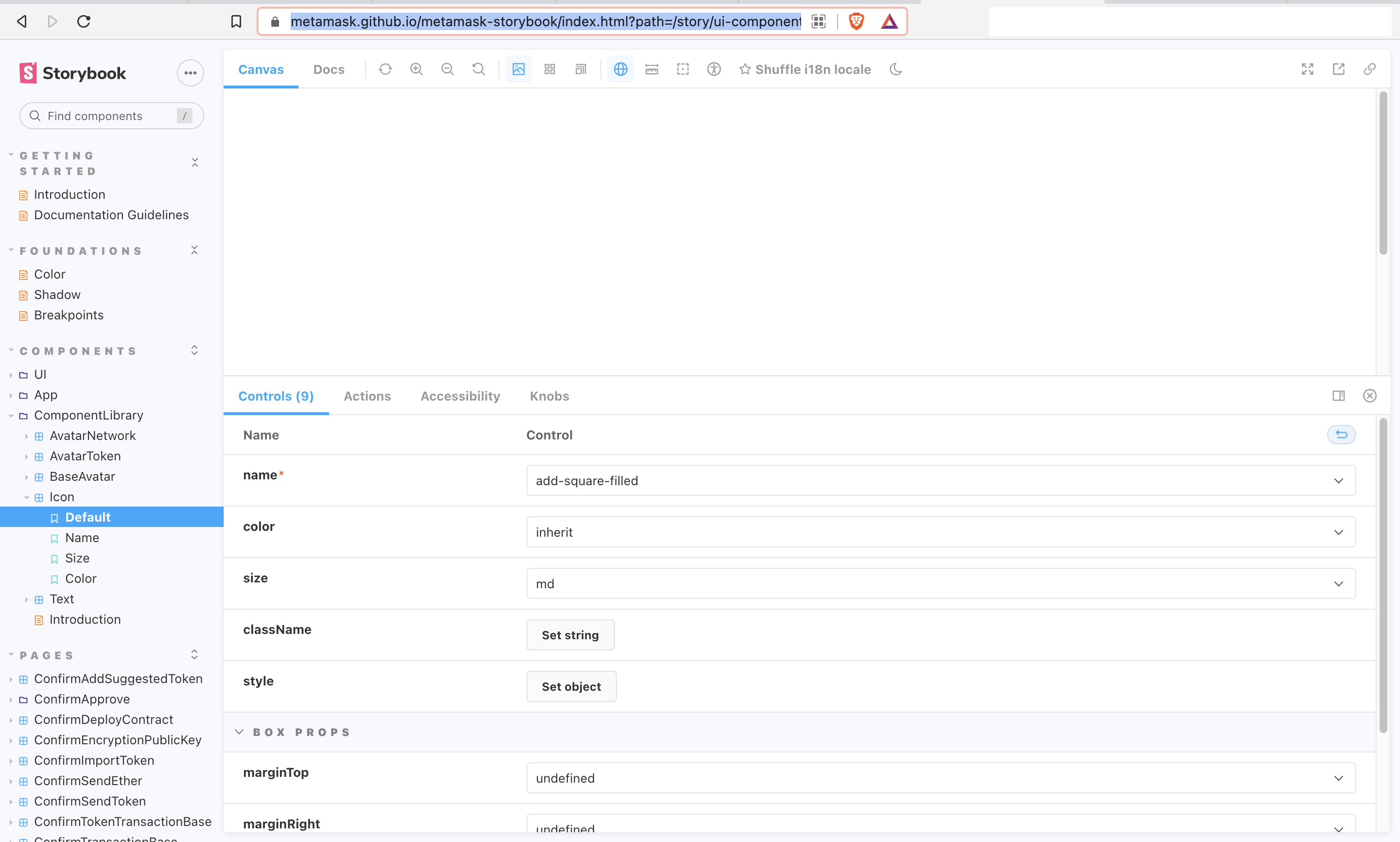 Fix github pages build of icon components · Issue 15974 · MetaMask