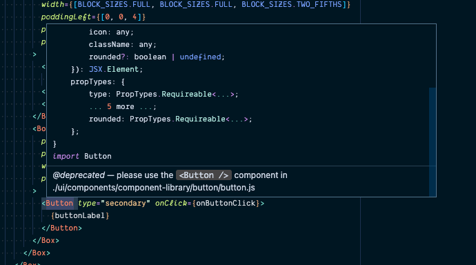 Add deprecation eslint rule so deprecated components aren't allowed ...