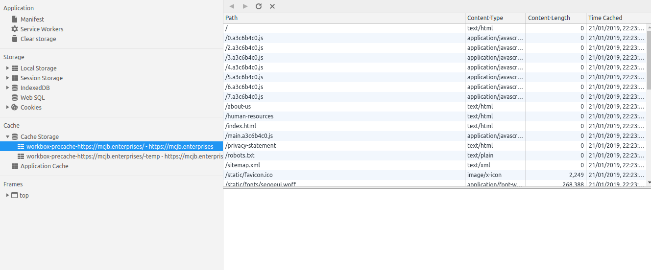 Workbox putting new items in temp and not removing old cache · Issue ...