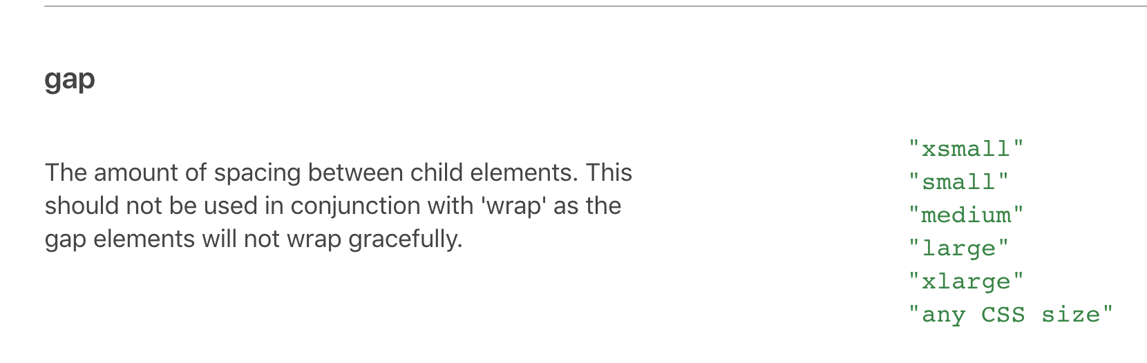 Grommet Box gap prop doesn't support "Any CSS Size" · Issue 2713 · grommet/grommet · GitHub