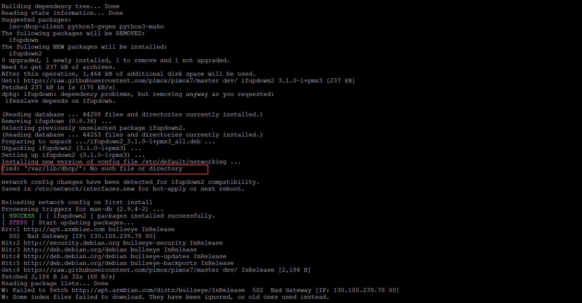 armbian安装PVE时有处报错，请教 · Issue #1373 · ophub/amlogic-s9xxx-armbian · GitHub