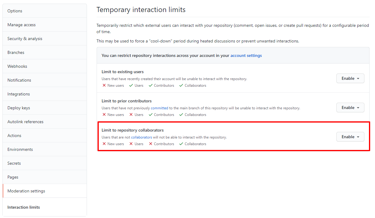 Add feature to disable pull requests on a repository · Issue #84 · dear ...