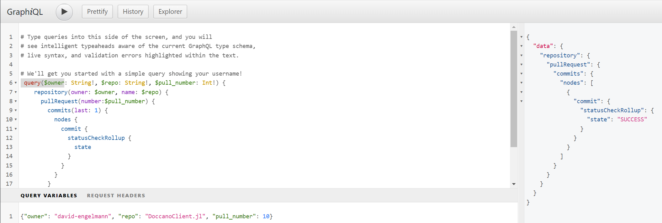 GitHub GraphQL API: `commit.statusCheckRollup.state` is returning as ...