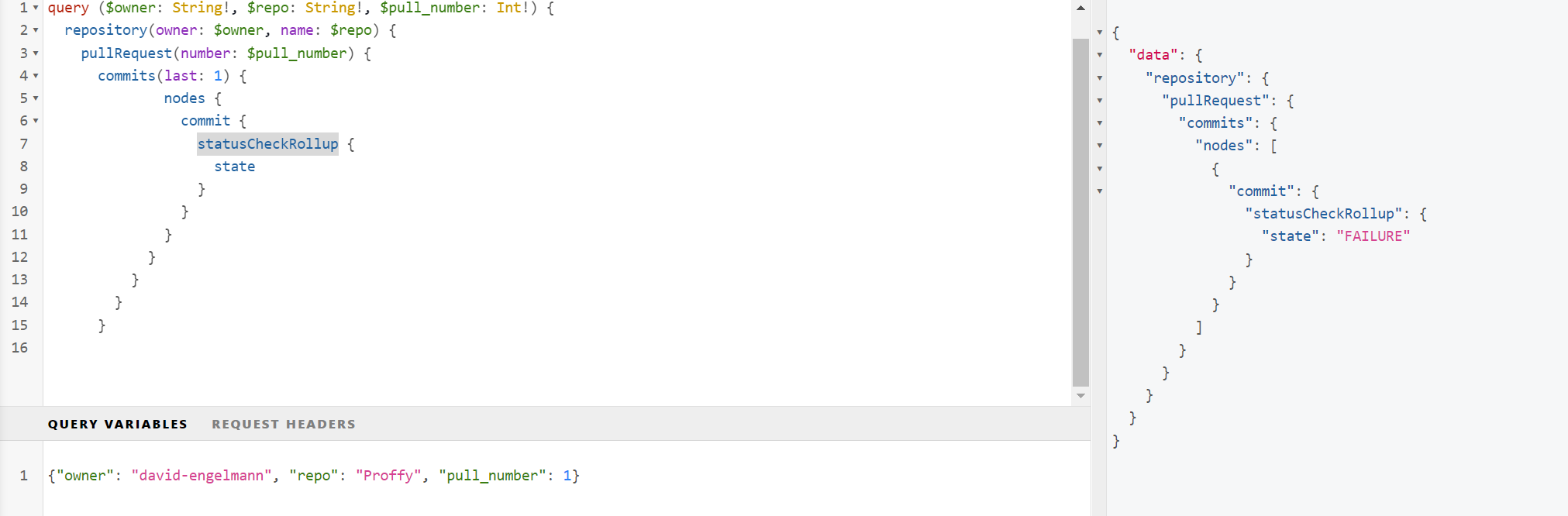GitHub GraphQL API: `commit.statusCheckRollup.state` is returning as ...