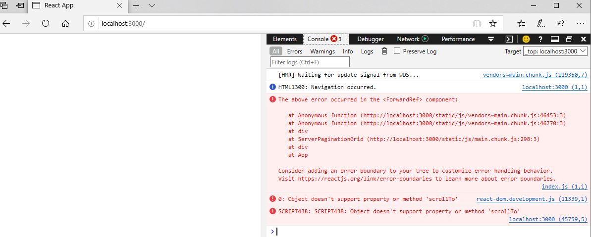 [DataGrid] Not working in IE and MS Edge · Issue #1278 · mui/mui-x · GitHub