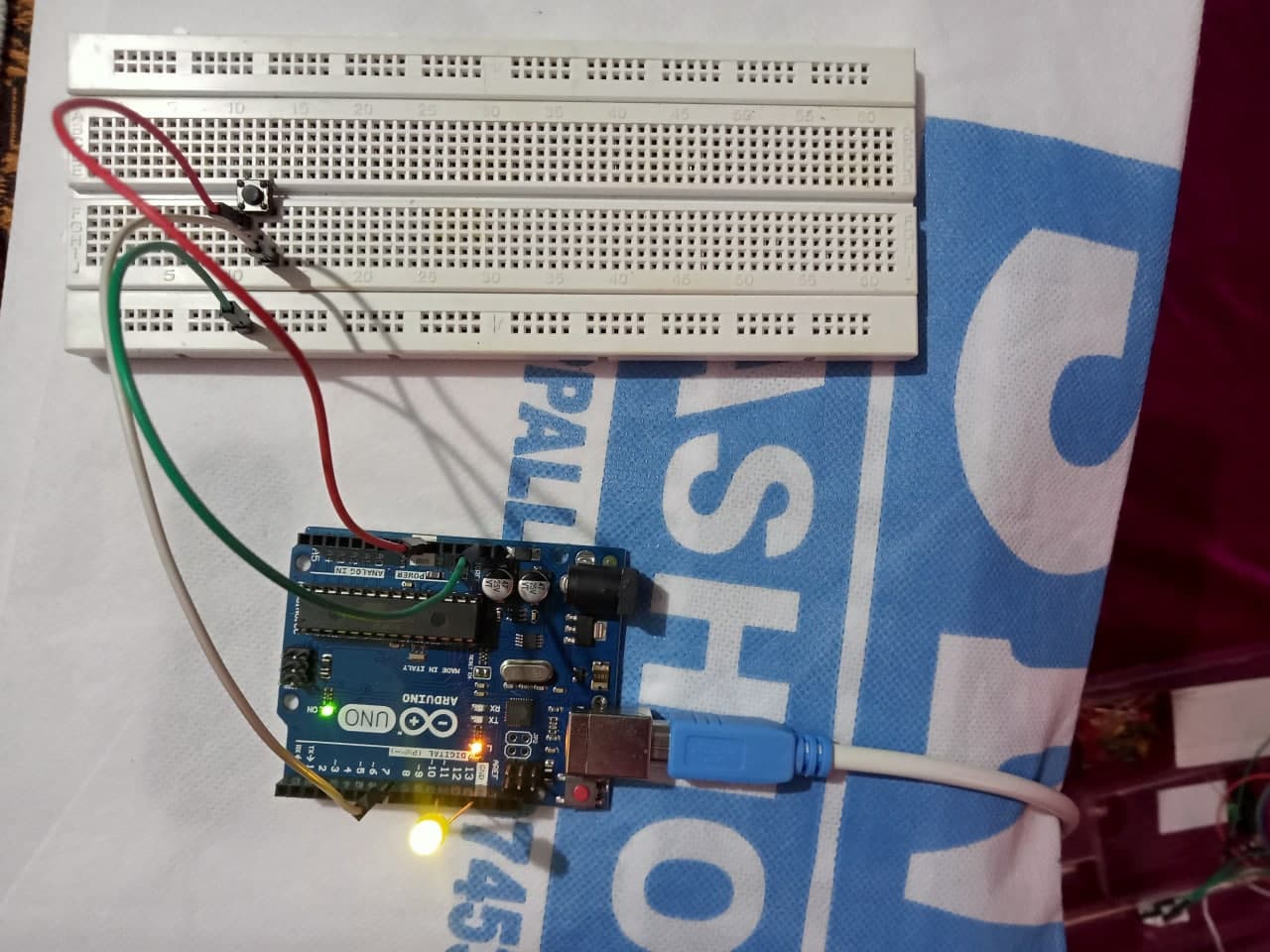 Button Controlled LED