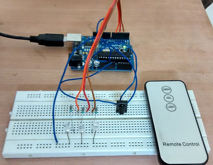IR Remote Control Using TSOP
