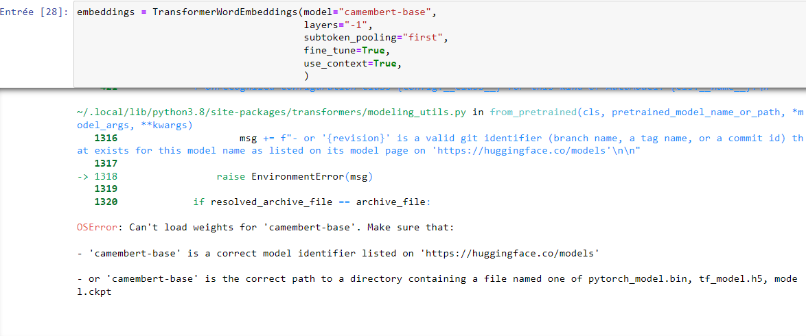 RuntimeError: The expanded size of the tensor (514) must match the ...