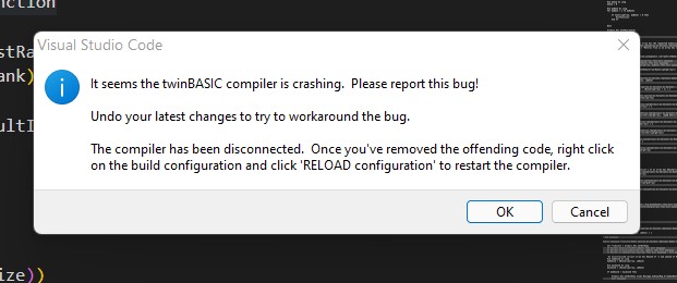 Compiler crashing · Issue #602 · twinbasic/twinbasic · GitHub