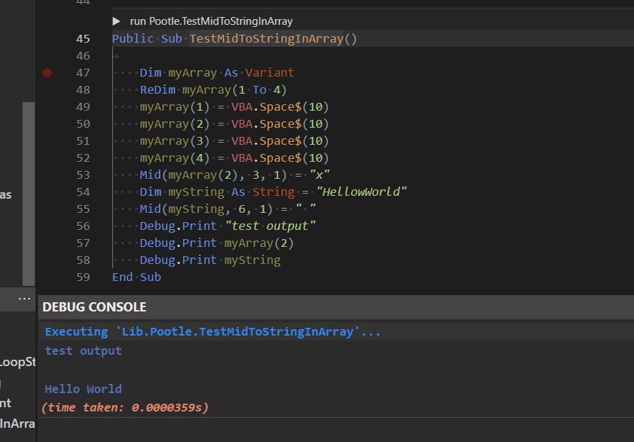 Mid Statement does not populate strings in Variant Array · Issue #1096 ...