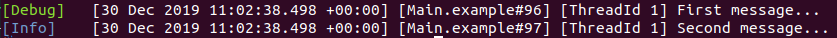 co-log output example