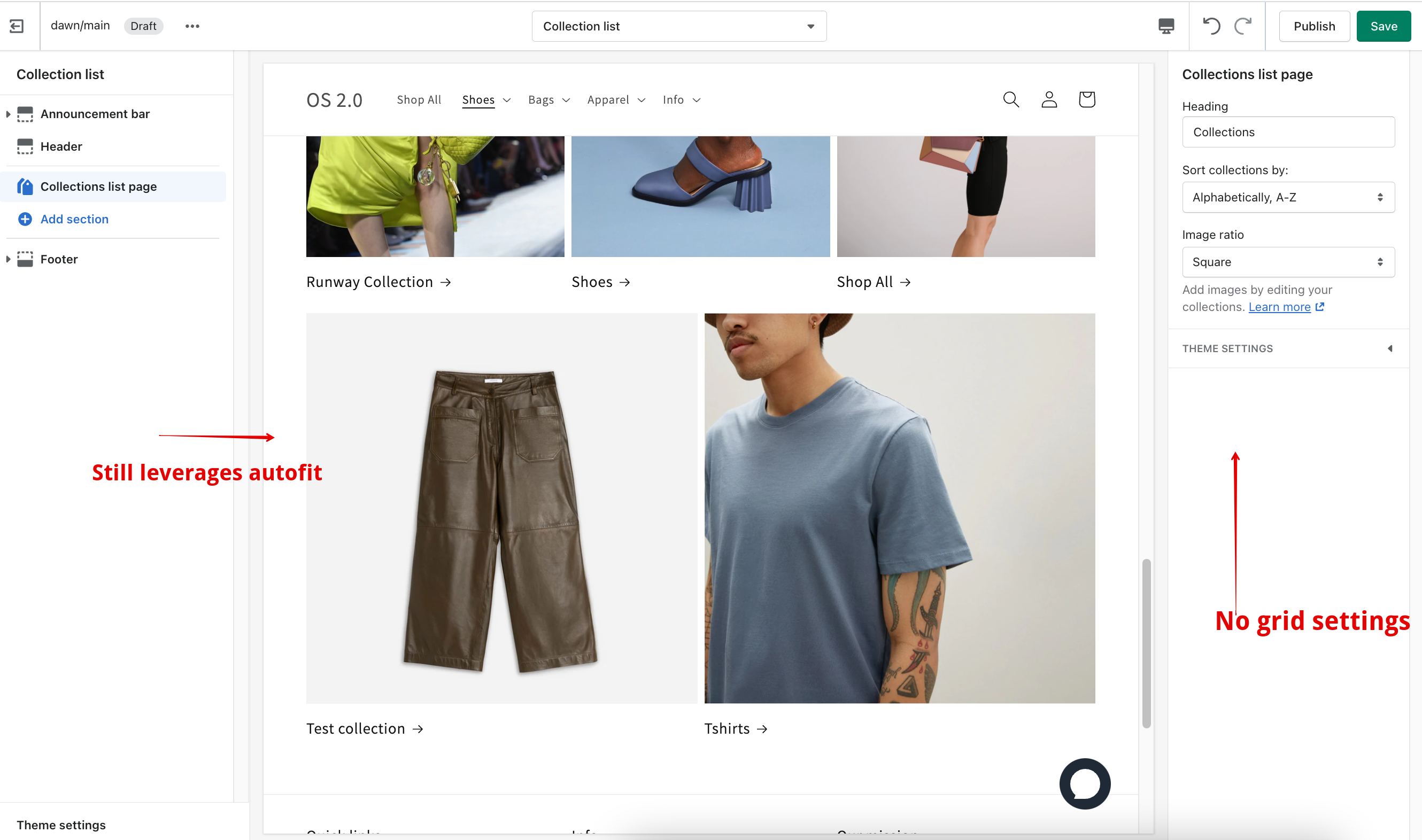 [Collection List Page] Add Grid Settings · Issue #1420 · Shopify/dawn ...