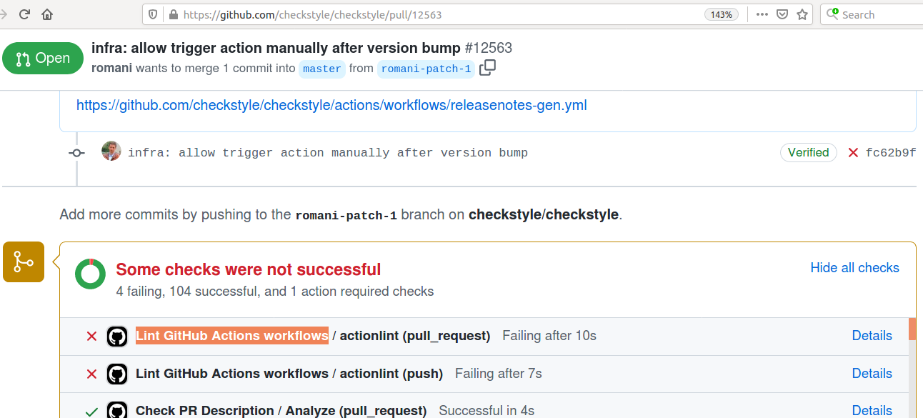 Lint GitHub Actions workflows executed twice · Issue #12568 ...
