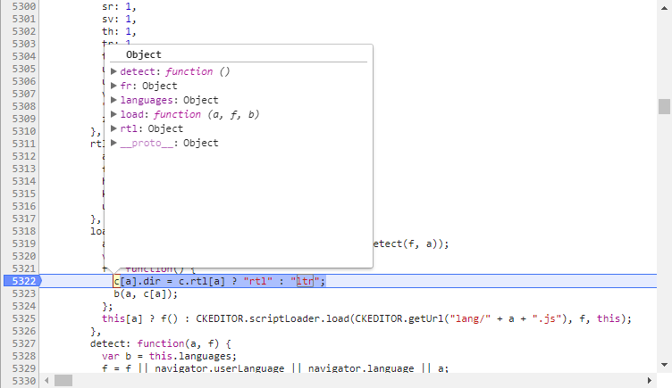 Cannot set property 'dir' of undefined · Issue #508 · ckeditor ...