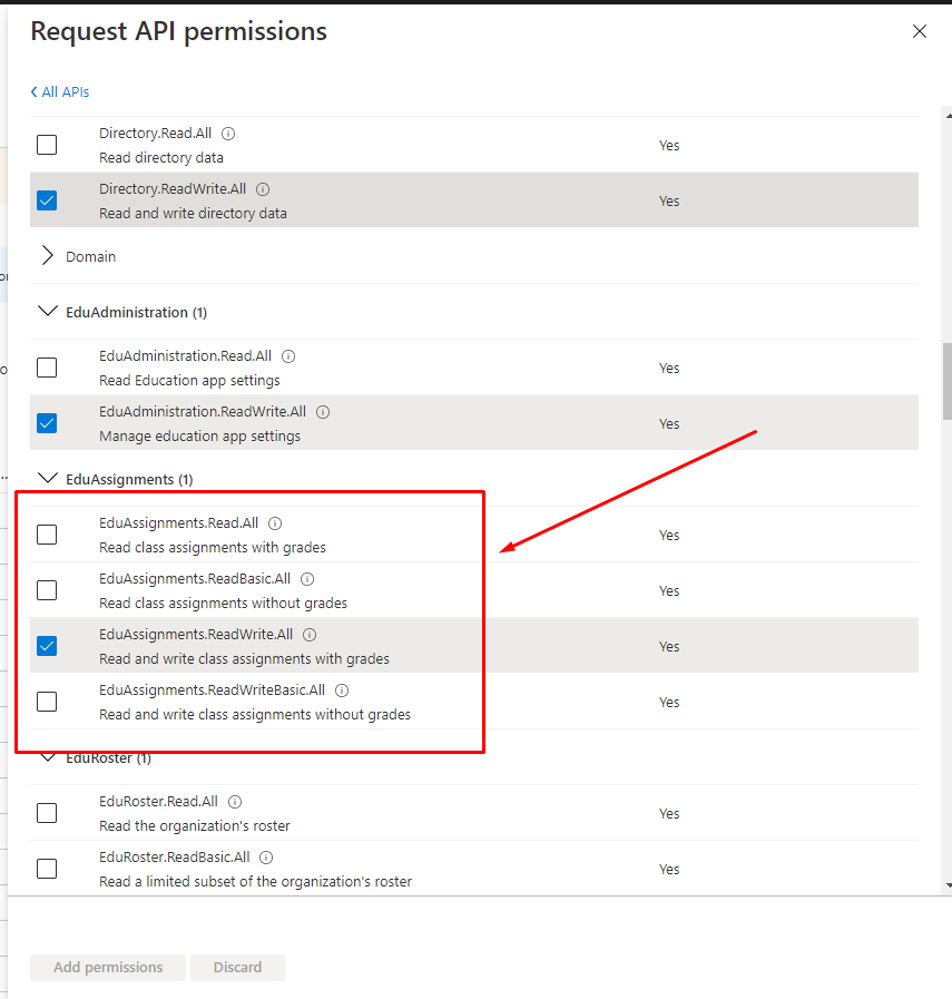 unable to access Microsoft Graph Assignment API · Issue #935 ...