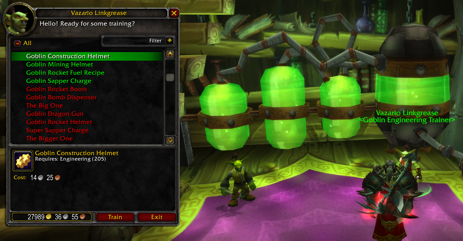 Goblin and Gnomish engineering accessible at same time · Issue 443