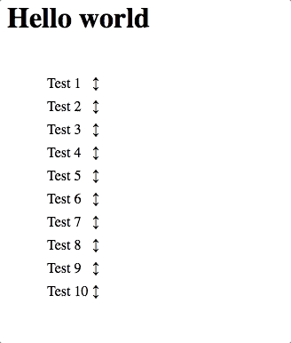 ember sortable on chrome