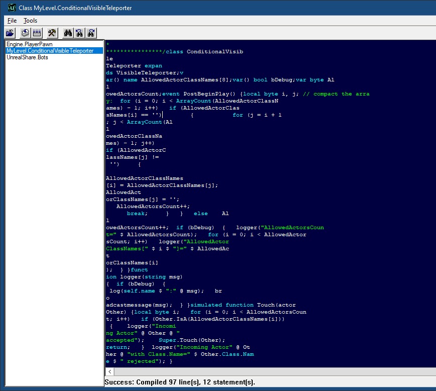 [469c] UnrealEd displays code chopped up · Issue #705 · OldUnreal